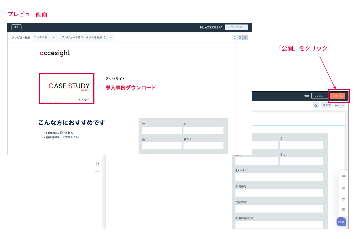 HubSpot_LP公開